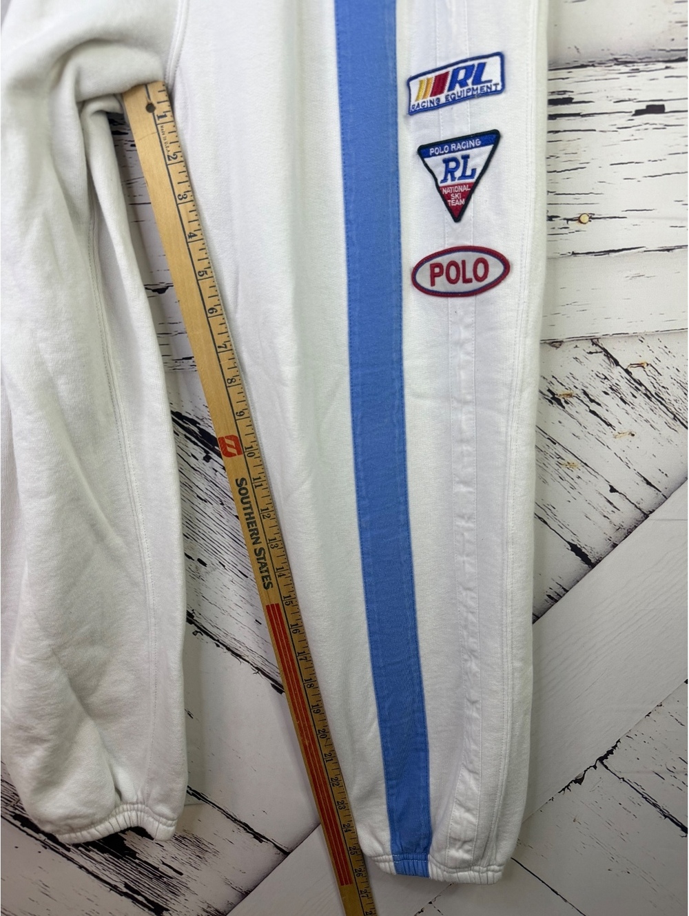 Polo Ralph Lauren Y2K Racing World Cup Racing Jogger Lounge Sweatpants Women S - Picture 4 of 8
